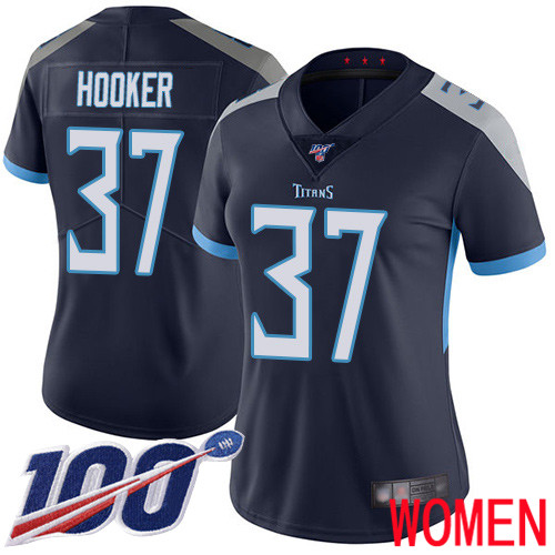 Tennessee Titans Limited Navy Blue Women Amani Hooker Home Jersey NFL Football #37 100th Season Vapor Untouchable->women nfl jersey->Women Jersey